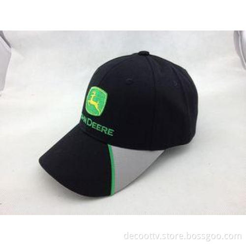 6 Panel Embroidered Baseball Cap with Adjustable Velcro Clo